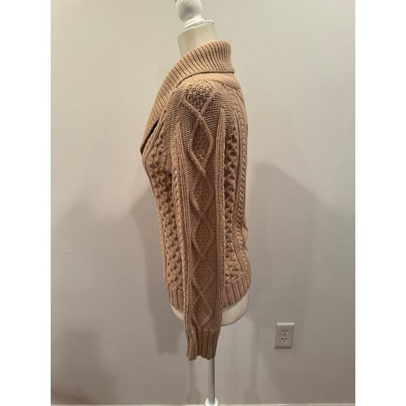 Eddie Bauer Cotton Blend Pullover Tan Sweater - XS - Picture 4 of 7